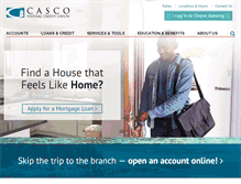 Tablet Screenshot of cascofcu.com
